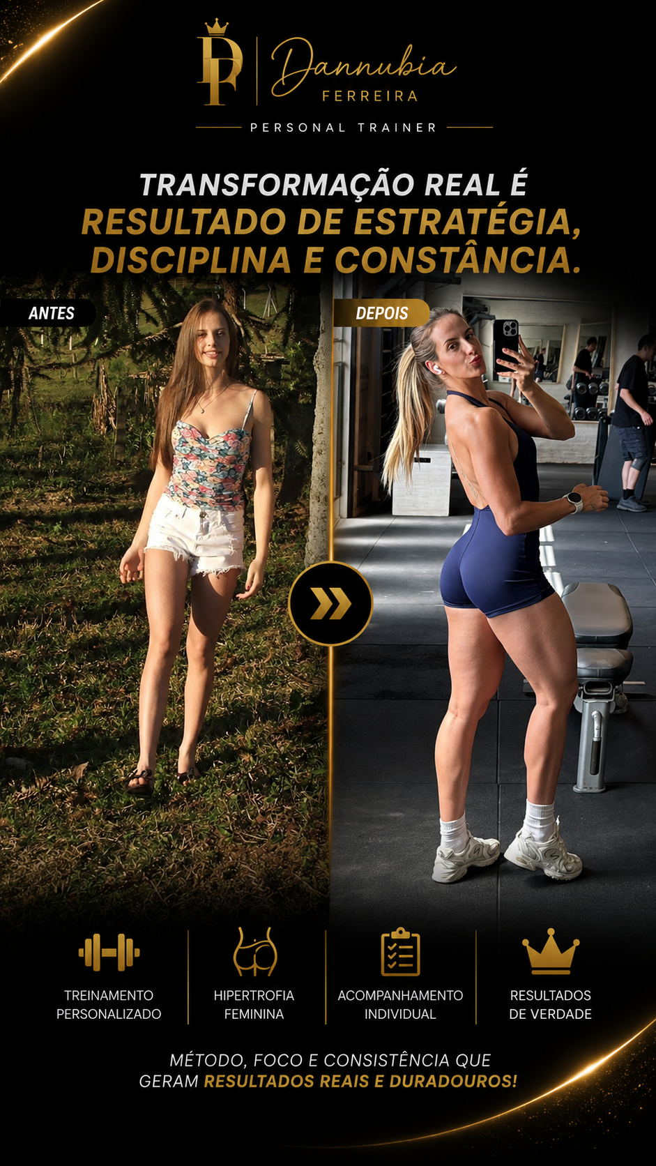 Antes e Depois - Transformação