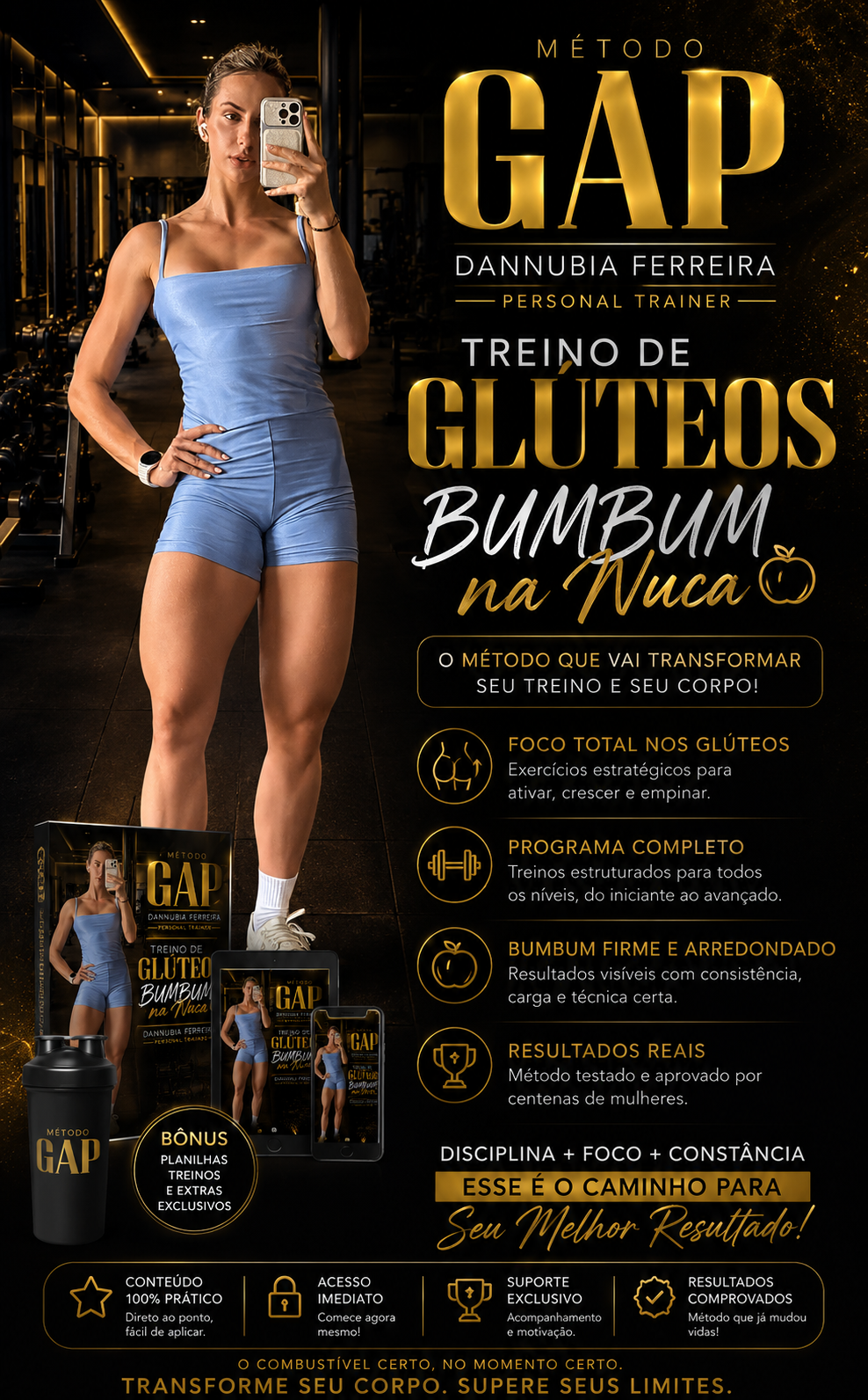 Método GAP+ — Treino de glúteos Bumbum na Nuca